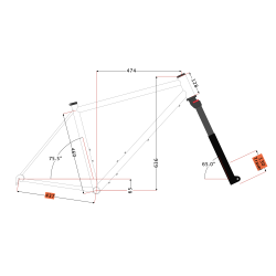 Kit Cadre 211Cycles BIGODE (VTT série limitée)