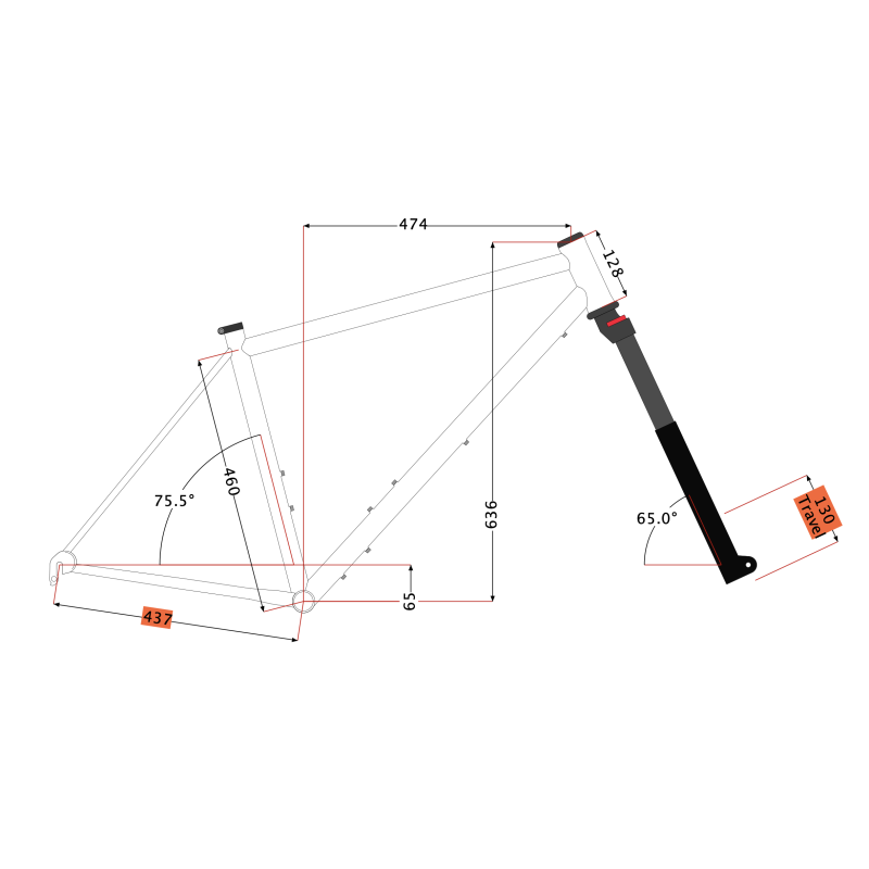 Kit Cadre 211Cycles BIGODE (VTT série limitée)